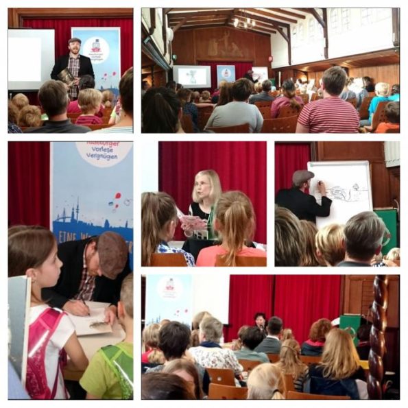 Hamburger VorleseVergnügen 2017, Torben Kuhlmann, Susanne Fülscher, Petra Steckelmann, Flussschifferkirche