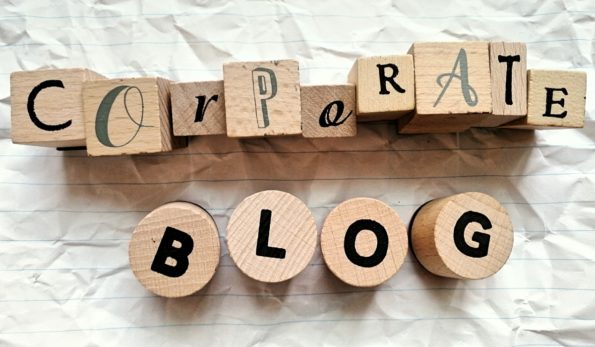 Schriftzug Corporate Blog, Unternehmensblog, Firmenblog, Business Blog, Blogs für Unternehmen
